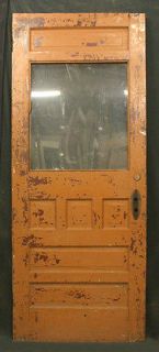   Victorian Exterior Entry Fir 6 Panel Door Glass Lite Window Pane