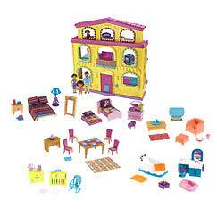 NEW!! FISHER PRICE Playtime Together Dora & Me Dollhouse Gift Set