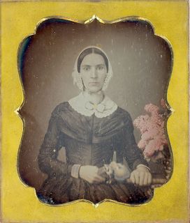 Double Daguerreotypes in One Case Husband and Wife Ca.1852