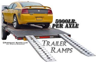 94 5000 lb ALUMINUM TRUCK CAR TRAILER RAMPS HOOK ENDS (05 15 094 04)