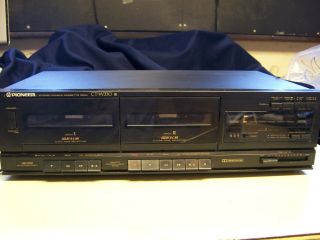 PIONEER STEREO DOUBLE CASSETTE DECK dual cassette CT W330