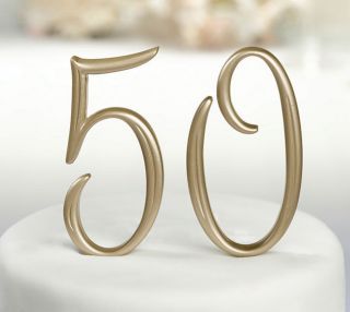 Gold Monogram Number Six 6 Cake Topper Caketop by Lillian Rose
