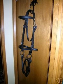 DRAFT HORSE SIZE* Any 2 Color WESTERN BRIDLE HEADSTALL Beta Biothane 