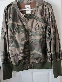 NWT Triple Five Soul Womans Camouflage Lined Wind Jacket $72 RET. Med 