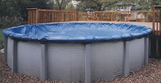 Winter Pool Cover Above Ground 12X24 Ft Oval Arctic Armor 8 Yr 