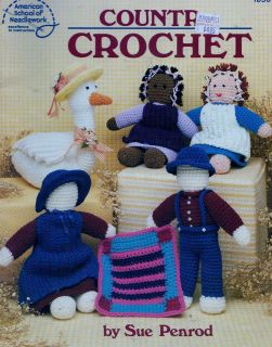 Crochet Pattern Country Crochet Amish Doll Family Folk Goose Heart 