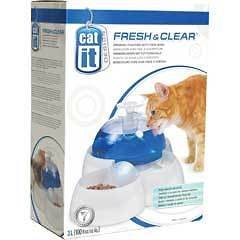 CatIt Fresh & Clear Drinking Water Fountain & Food Bowl 50050