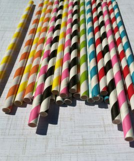 Wholesale Bulk Paper Straws Pack of 4000 Drinking Straws Wedding Retro 