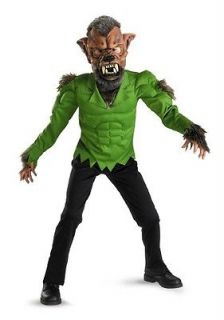   Scary Wolfman Wolf Brown Dress Up Halloween Deluxe Child Costume
