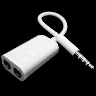 5mm Jack Y Headphone Stereo Audio Splitter Adapter For iPod Touch 2 