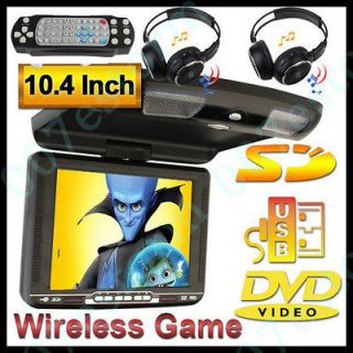   LCD OVERHEAD CAR DVD MP4 PLAYER USB+SD RADIO STEREO SYSTEM IR+SPEAKER