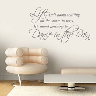 0001   Learn To Dance In The Rain   Quote   Vinyl Wall Art   Mural 