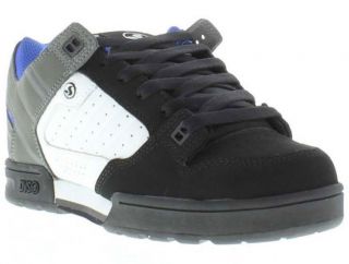 DVS Shoes Genuine Militia Mens Black White Grey Skate Shoes Sizes UK 7 