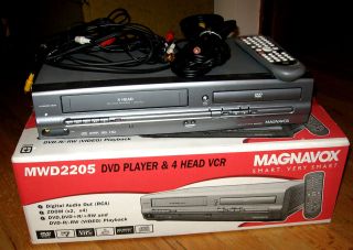   MWD2205 DVD Player 4 Head VCR Stereo Dolby Digital Combo Remote & Box