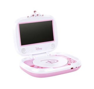 Disney P7100PD 7 Inch Portable DVD Player   Pink Brand New
