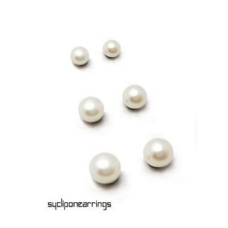 10mm Clip on MAGNETIC 3A freshwater pearl earrings