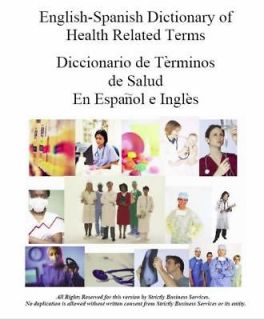 English Spanish Nursing Medical Health Terminology Medical Dictionary 
