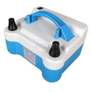   Electric Balloon Pump Two Nozzle Balloon Inflator Portable Air Blower