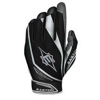 Easton VRS IV Large Grey/Black Adult Baseball/Softball Batting Gloves 