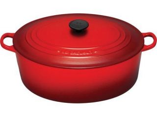 LE CREUSET OVAL 3.5 qt DUTCH OVEN CHERRY RED New in Retail Box