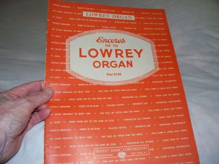 Vintage Encores for the Lowrey Organ~1959~Re​gent Music Corp.~11 