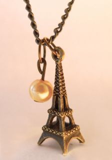   Love Paris Charm Necklace   Eiffel Tower  Topshop Jewelry / Jewellery