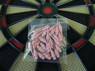   Pink Rose Dimpled DART TIPS for All Electronic Dart Boards 1/4 Thread