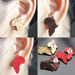 wooden stud earrings in Earrings