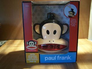 Paul Frank Julius Projection Radio Alarm Clock NEW Way to Awesome
