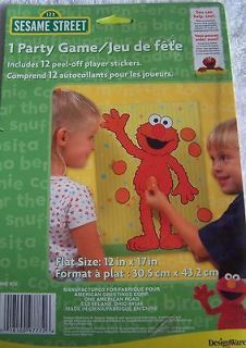   STREET PARTY SUPPLIES / FAVORS ELMO PARTY GAME, PIN NOSE ON ELMO