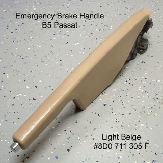 VW B5 Passat Emergency Hand Brake Lever 1998 2001 Light Beige Boot 