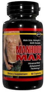 Manhood Max Penis Enlargement Pills Gain Grow 4 inches Erection Male 
