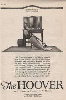 1920 HOOVER SWEEPER RUG CARPET HOME ELECTRIC VACUUM AD