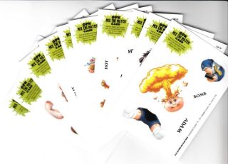 2012 TOPPS GARBAGE PAIL KIDS BNS 1 MIX N MATCH 10/10 STICKER CARD SET 