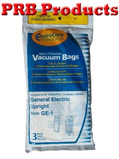   GE 62423 Upright Style GE 1 Vacuum Cleaner Bags Eureka HP5505 #155