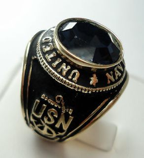 Authentic Vintage United States Navy Ring! Size   10