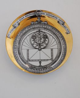 Fornasetti Astrolabio 11 porcelain plate 10 RARE
