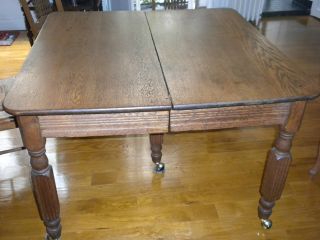   American Oak Table with 3 Extension leaves (Table Only for Sale