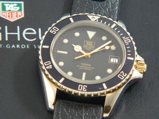 TAG Heuer 1000 Submariner Man VIDEO Twotone on a NOS Tropic Sport band 