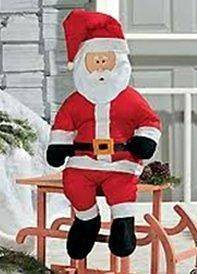 Charming Stuffable Santa Ex Large Christmas Outdoor Porch or Yard 
