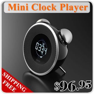   Player AUX Mini Speaker FM Radio All in one Digital Alarm Clock GIFT