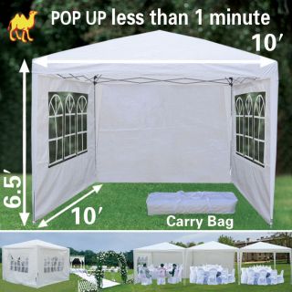 EZ POP UP Wedding Party Tent 10x10Folding Gazebo Beach Canopy W 
