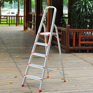  Tread Aluminum Non slip Folding Step Ladder DIY 330lb Capacity