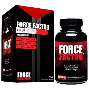 FORCE FACTOR Nitric Oxide Booster 120 caps Pre Workout + free samples