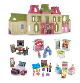   Price Loving Family Dream Mega Set Dollhouse w/ Dolls & Furniture