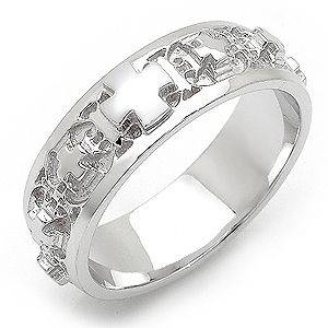 Rosary Ring Sterling Silver Christian Ring RS032
