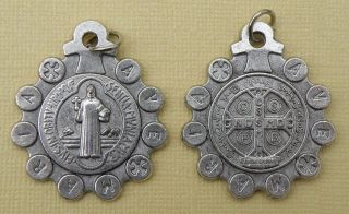 St. Benedict One Decade Rosary Ring Medal (Italy)