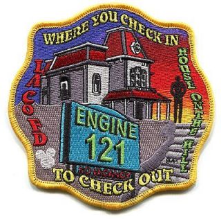   LACO   LA   LOS ANGELES FIRE   ENGINE 121   CHECK IN / OUT   PATCH