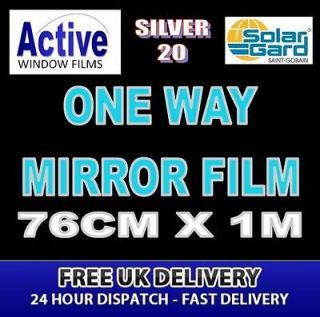 76cm x 1m   One Way Window Film   Mirror One Way Glass Film