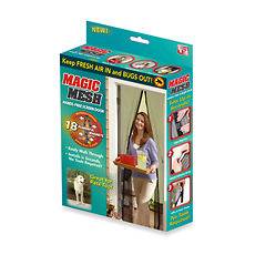 New Magic Mesh Hands Free Screen Door with magnets AS SEEN ON TV 